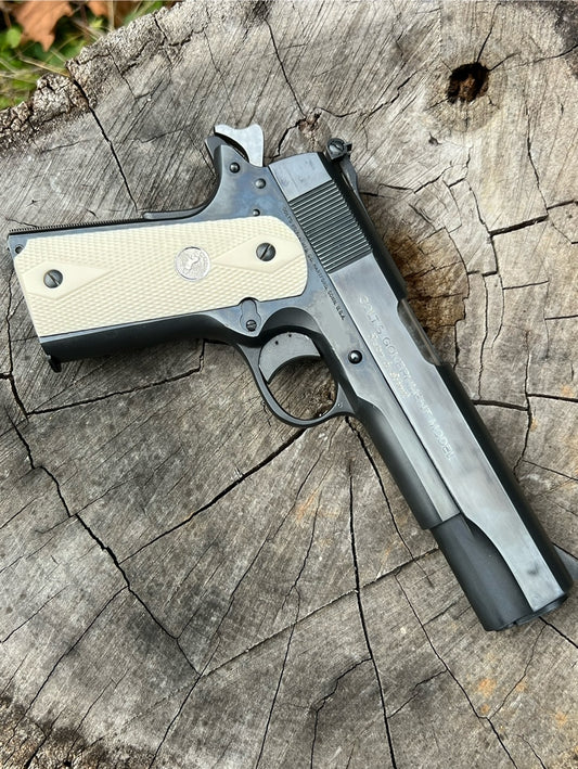 Ivory Double Diamond Checkering, 1911