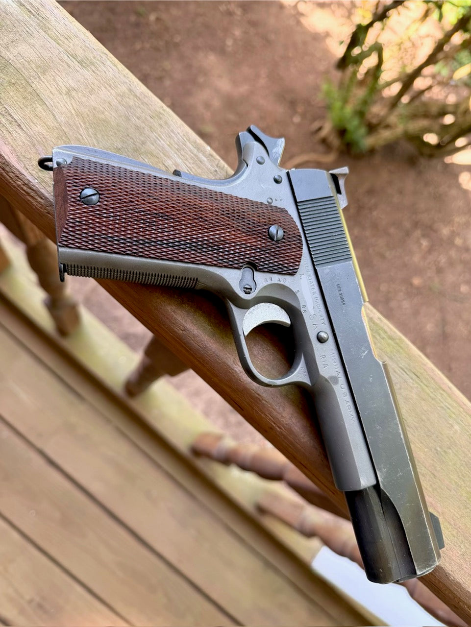 Full Checkering Turkish Walnut 1911 Grips