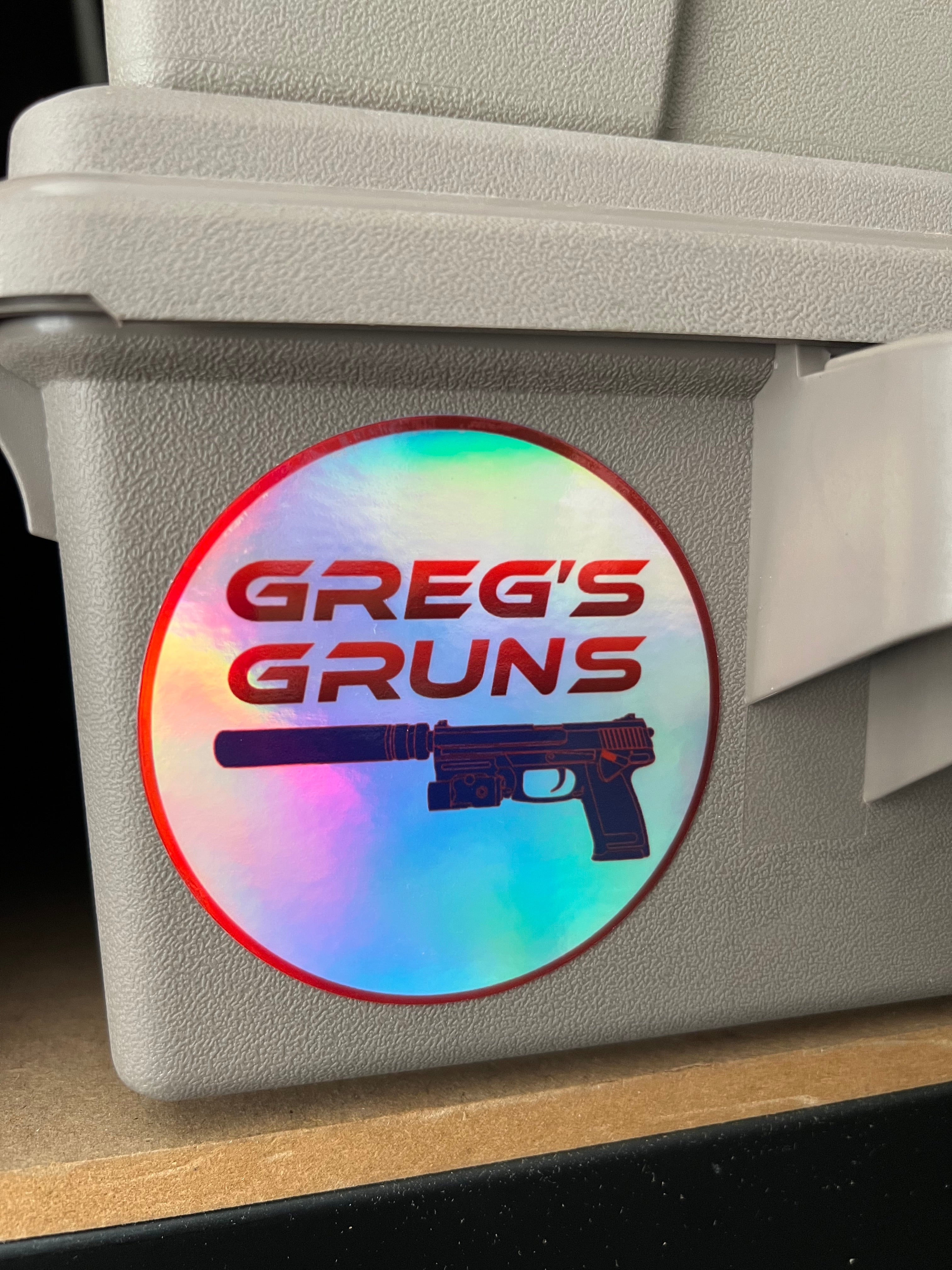 Greg's Gruns Sticker (holographic) – Greg's Grips