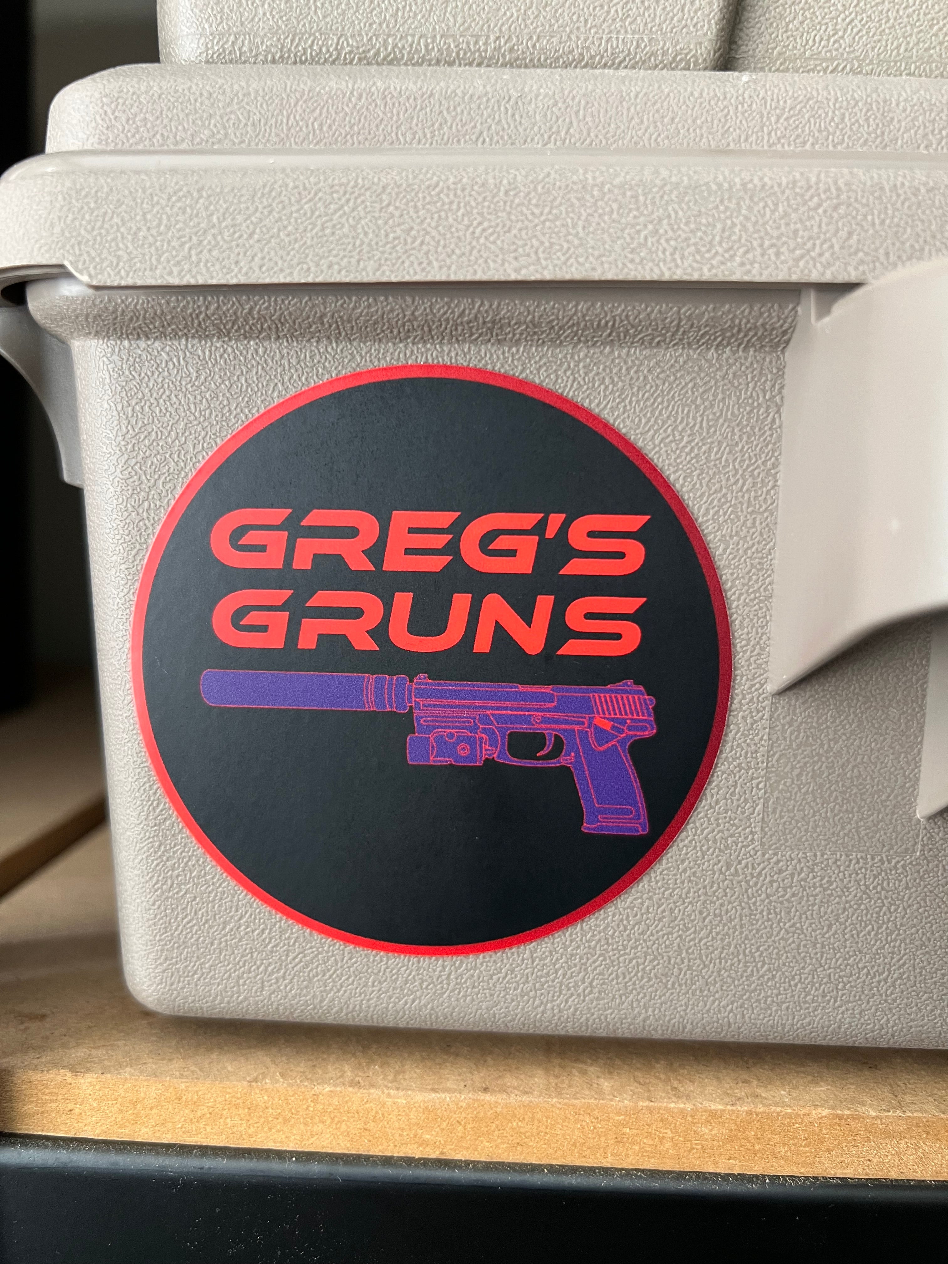 Greg's Sticker Greg's Gruns Sticker (dark theme) – Greg's Grips