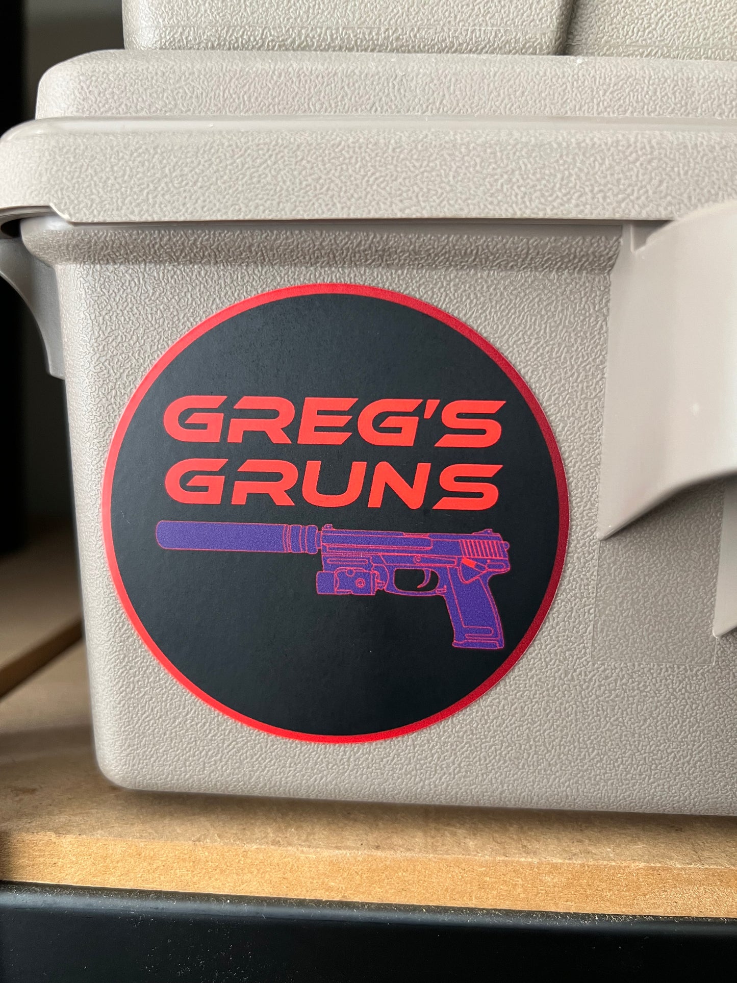 Greg's Gruns Sticker (dark theme)