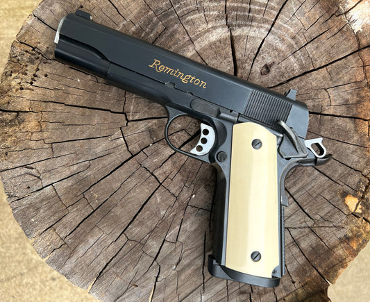 Smooth American Holly 1911 grips