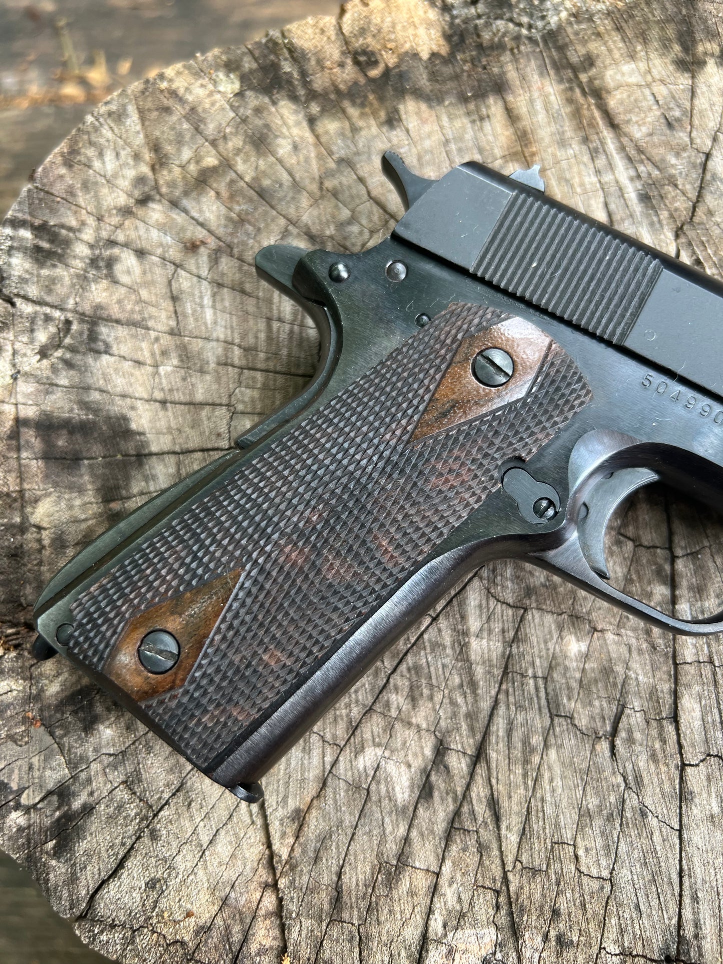 Turkish Walnut Double Diamond 1911