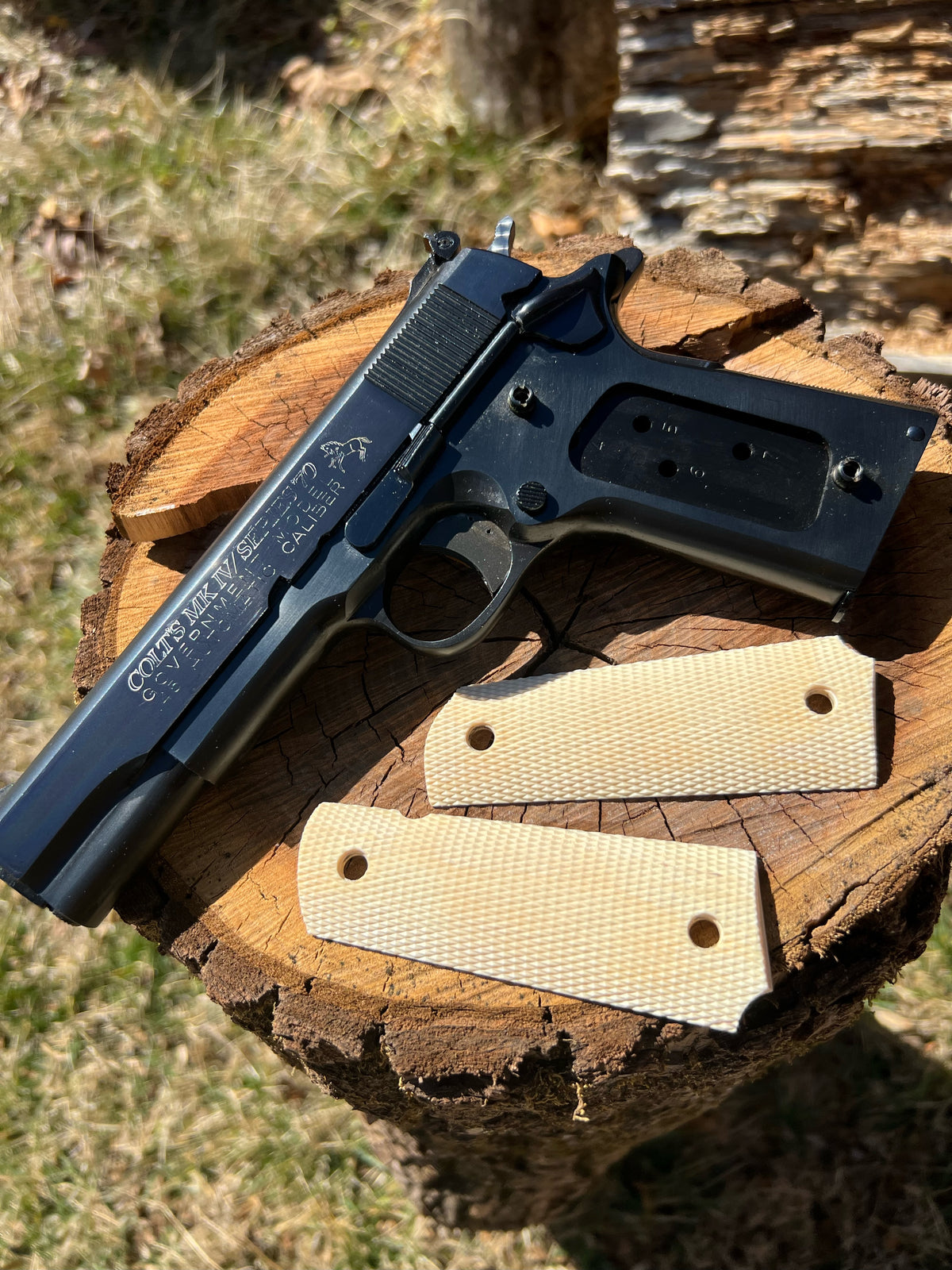 Ivory Checkering – Greg's Grips